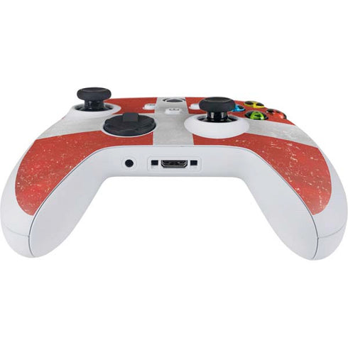 Denmark Flag Distressed Xbox Series S Controller Skin